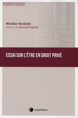 Essai sur l etre en droit prive - Image principale