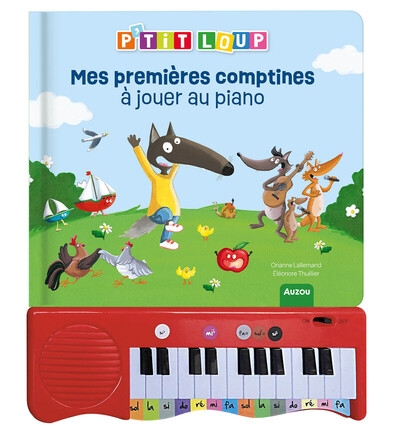 Mon livre piano p'tit loup - mes 1eres comptines - Image principale