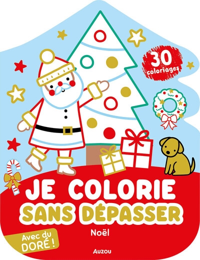 Je colorie sans dépasser - noël - avec du doré ! - Image principale