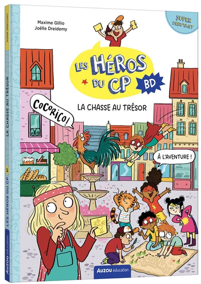 Les héros du cp en bd - super débutant - la chasse au trésor - Image principale
