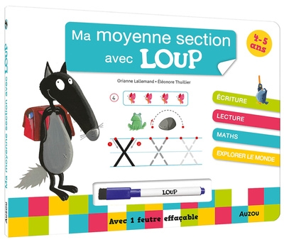 Ma moyenne section avec loup - livre-ardoise ned - Image principale