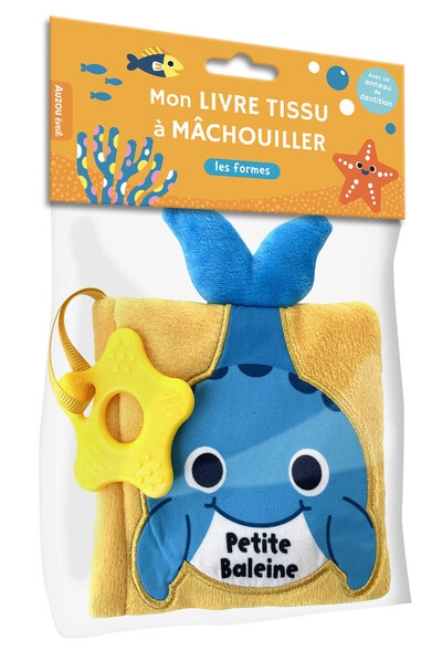 Mon livre tissu à machouiller - petite baleine - Image principale