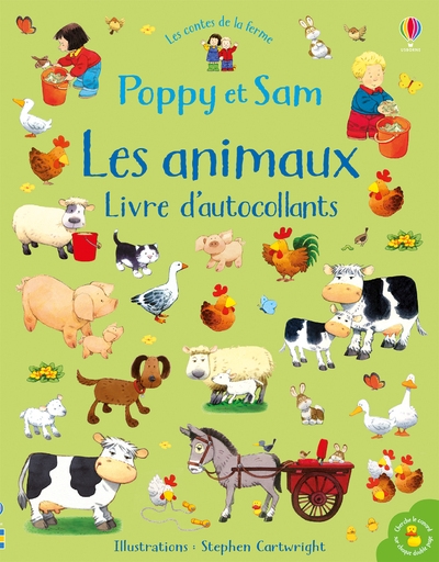 Poppy et sam - les animaux - livre d'autocollants - Image principale