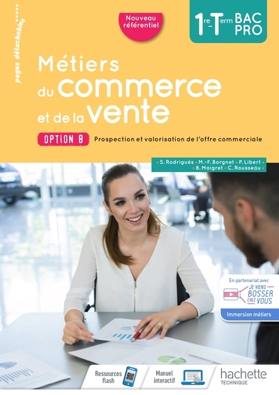 Métiers du commerce et de la vente option b 1re/term bac pro - cahier de l'élève- éd. 2020 - Image principale
