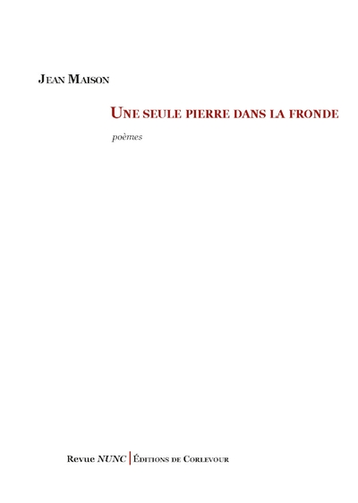 Une seule pierre dans la fronde - Image principale