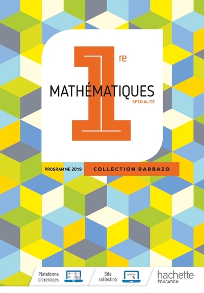 Barbazo maths 1ère - livre élève - ed. 2019 - Image principale