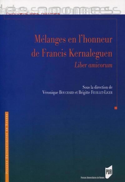 Mélanges en l'honneur de francis kernaleguen - Image principale