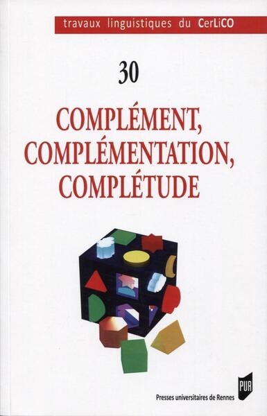 Complément, complémentation, complétude - Image principale