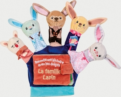 La famille lapin - livre gant - Image principale