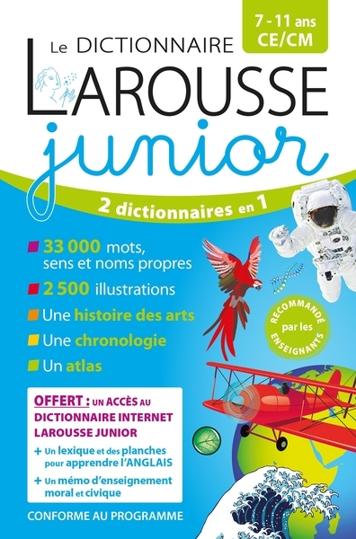 Le dictionnaire larousse junior et son dictionnaire en ligne - 7/11 ans - ce/cm - Image principale