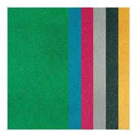 Assortiment de 6 feuilles adhésives pailletées couleurs ass - Image principale