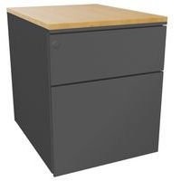 Caisson mobile en métal à 2 tiroirs Caisson métal mobile - Eol - Image principale