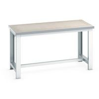 Établi Cubio Largeur 150 cm plateau Linoléum Profondeur 75 cm - Image principale