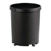 Corbeille à papier ronde - 50 L, Coloris : Noir - Image principale