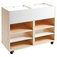 Meuble à roulettes desserte 2 colonnes 65 cm Flexi'class - Image principale