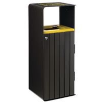 Poubelle Artri 110L tri emballage acier galva lattes alu manganèse-Rossignol Pro - Image principale