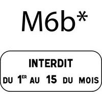 Panonceau pour panneaux de signalisation type B, Classe: 2 DG - Image principale