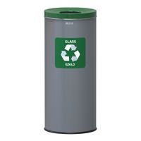 Poubelle métallique Prestige EKO recyclage verre 45 L - Image principale