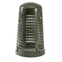 Poubelle ronde en plastique perforé Ruff - Image principale