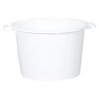 Baquet rond 55 L polypropylène - blanc - Image principale