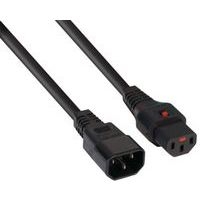 Rallonge d'alimentation C14 / C13 à verrouillage noire 3,0 m - Image principale