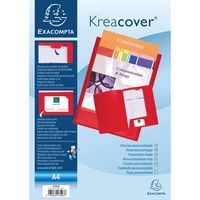 Lot de 30 chemises de présentation PP souple krea cover - a4 Rouge - Image principale