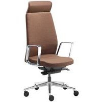 Fauteuil av. têtière Eden pied/accoudoir alu assise terracota - Image principale