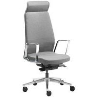 Fauteuil av. têtière Eden pied/accoudoir alu assise béton - Image principale