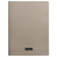 8000 POLYPRO, Cahier piqué gris 24x32cm 48p Q.5X5 90g - Image principale