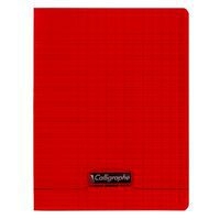 8000 POLYPRO, Cahier piqué rouge 17x22cm 32p DL3mmIV 90g - Image principale