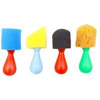 Set 4 tampons éponges manche ergonomique - Image principale