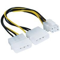 Adaptateur d'alimentation Molex vers PCI-E 6 pins - 25 cm - Image principale