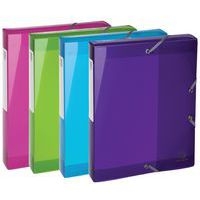 Lot de 4 Boite de class. en PP Dos 40mm Iderama A4 col. assort. (x4) - Image principale
