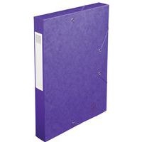 Lot de 10 Bte de class. Cartobox Dos 40mm cte lustrée A4 mauve - Image principale