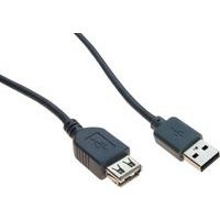 Rallonge USB 2.0 type A et B avec ferrites noire - 1,0 m - Image principale
