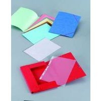 Chemise à élastiques et rabats pour format A4 carte lustrée - Jaune (Paquet de 10) - Image principale