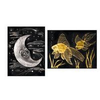 Feuille papier à gratter 15 x 21 cm argent (Pochette de 10) - Image principale