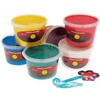 Assortiment de 6 pots 250 ml peinture aux doigts sélection pichon nacrée - Image principale