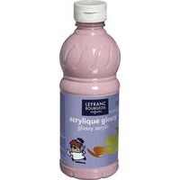 Flacon 500 ml, couleurs acryliques glossy lefranc & bourgeois - rose bonbon - Image principale