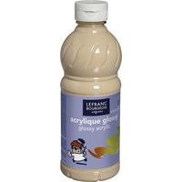 Flacon 500 ml, couleurs acryliques glossy lefranc & bourgeois - pêche - Image principale