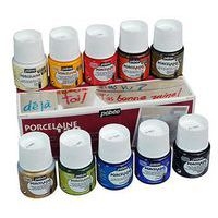 Boîte 10 flacons porcelaine de 45 ml Pebeo - Image principale