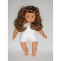 Bébé européen fille 40 cm avec cheveux - Image principale