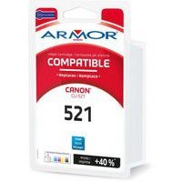 Cartouche jet d'encre compatible Canon CLI-521 C cyan 2934B001 - Image principale