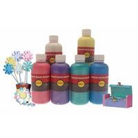 Assortiment de 6 flacons de 250 ml de gouache acrylique nacrée pichon - Image principale