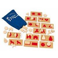 Jeu de reconnaissance visuelle et tactile de formes ou tridimensionnelles : perception tactile 1 - Image principale