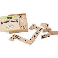 Coffret 28 grands dominos en bois - Image principale