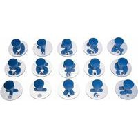 Boite de 15 tampons nombres et symboles - Image principale