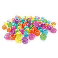 Sachet 1000 perles cassis multicolores pailletées. diam : 4 mm - Image principale