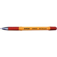 Stylo bille grip pointe fine 0.7 mm corps orange - rouge - Image principale