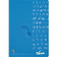 Cahier piqûre 96 pages 24x32 cm seyes super 90g - Bleu - Image principale
